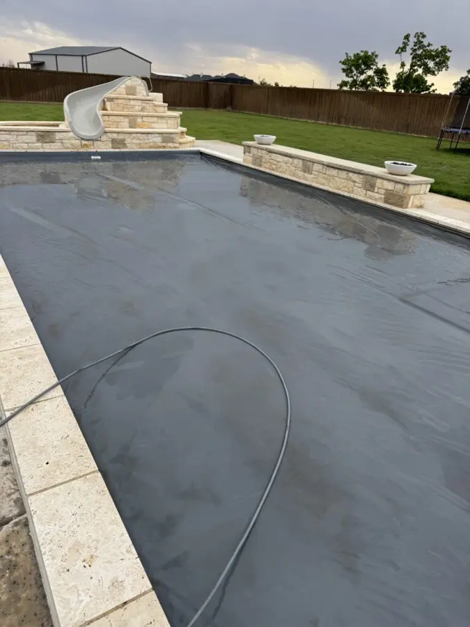 After: clean pool deck